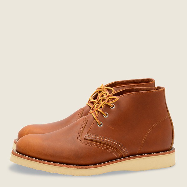 Red Wing Heritage Shoes Brown - Mens Work - Chukka-iginal Leather - 6429-YSMKI